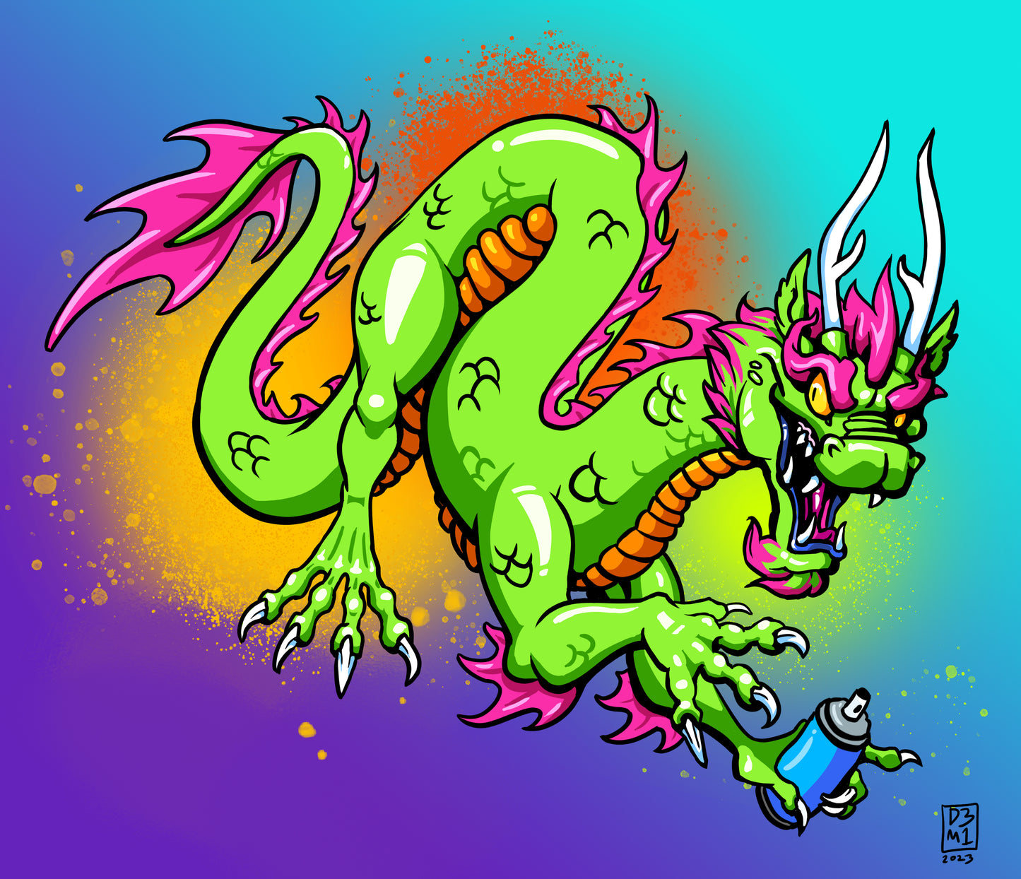 Vandal Dragon Sticker