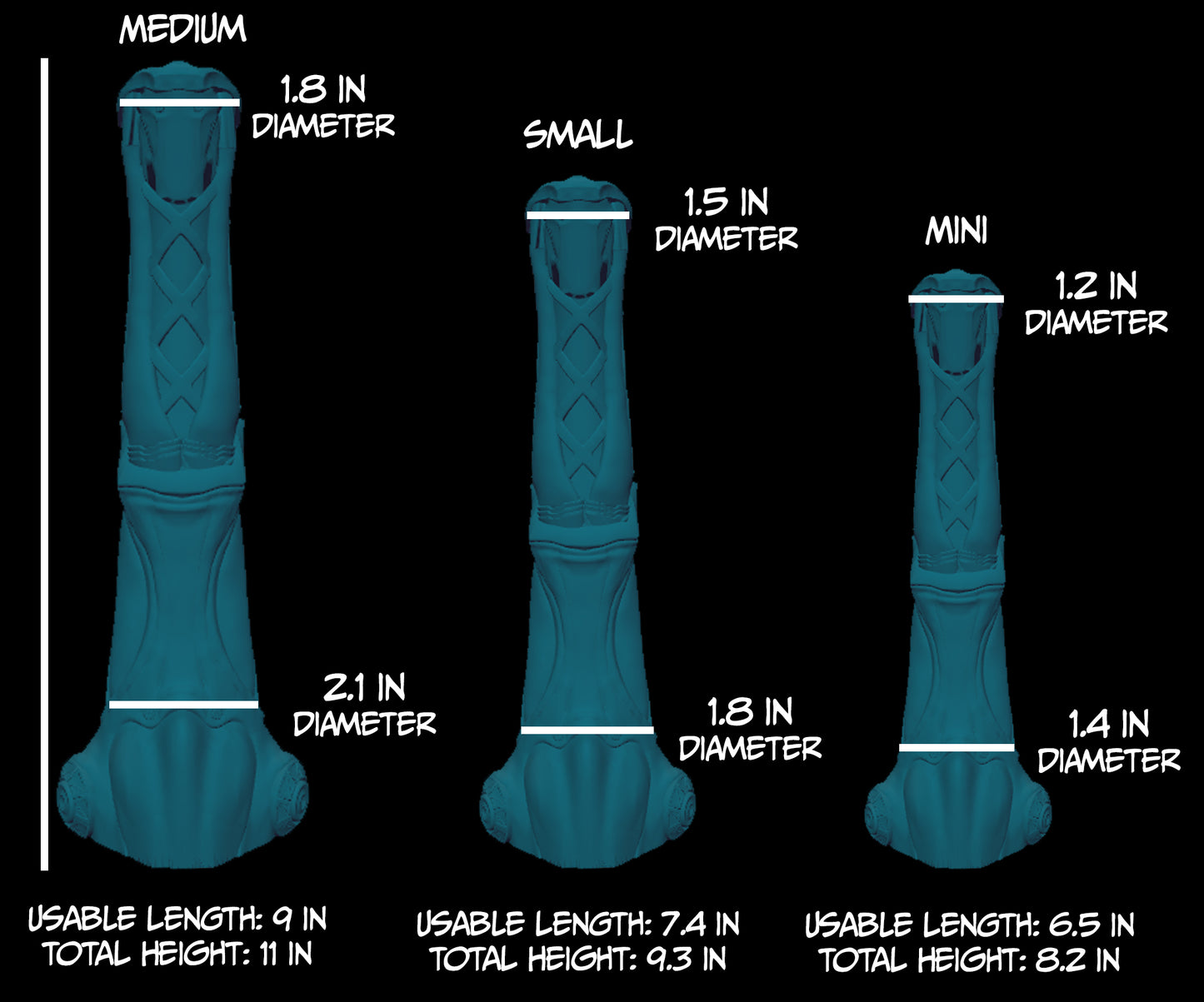 Small Alloy - GITD/UV Soft silicone - AL-408