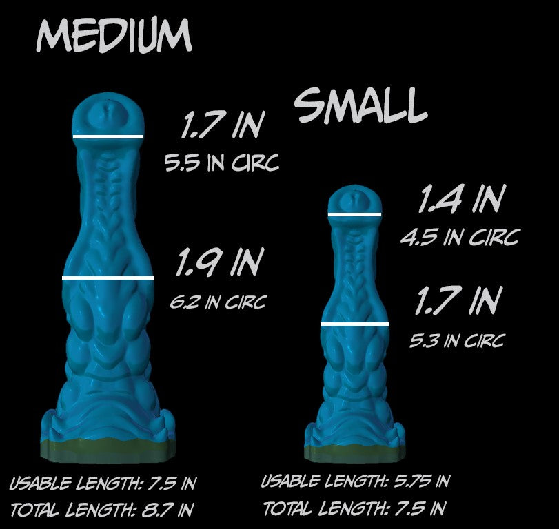 Small Odonata - GITD/UV Medium silicone - OD-504