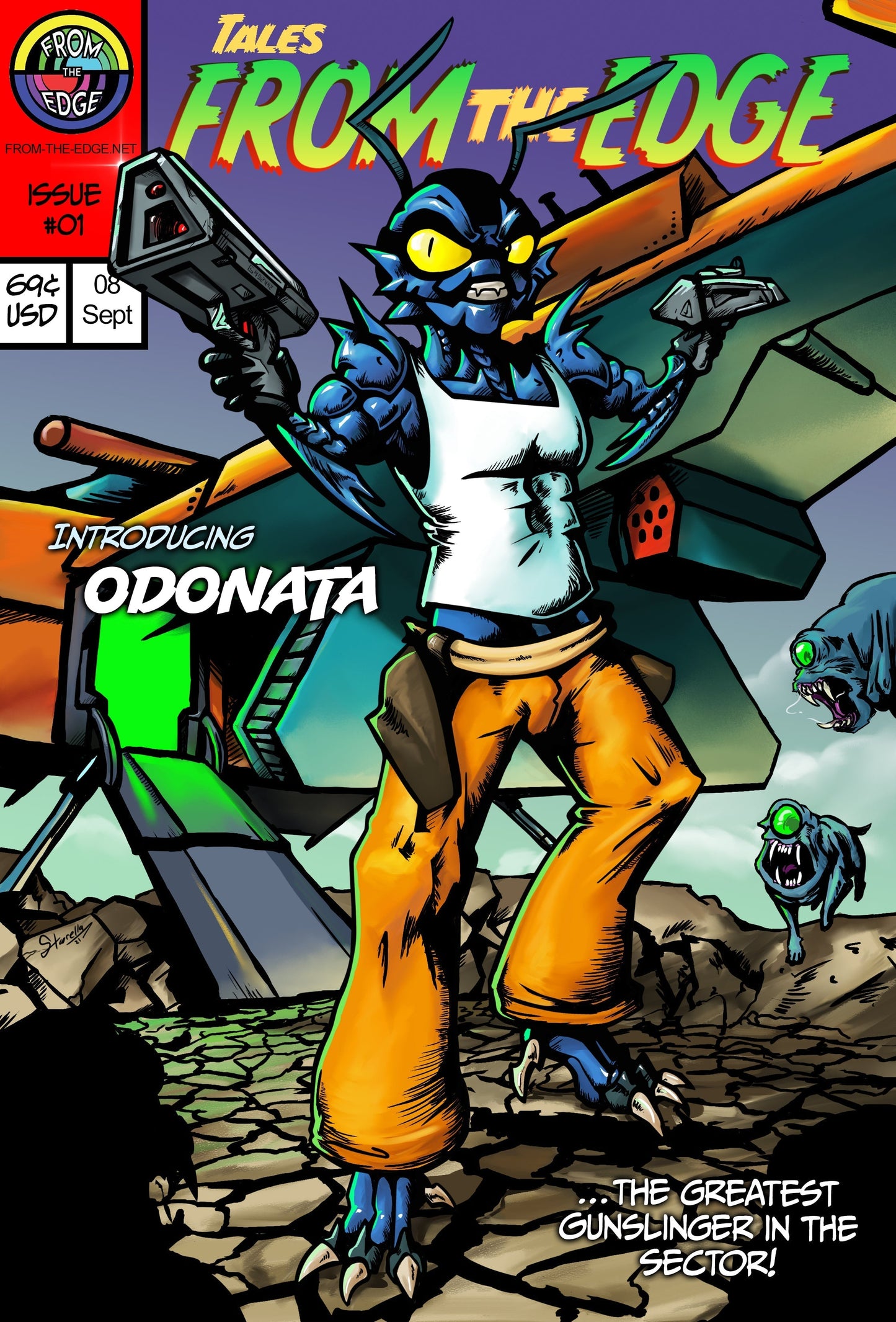 Medium Odonata - GITD/UV Soft silicone - OD-454