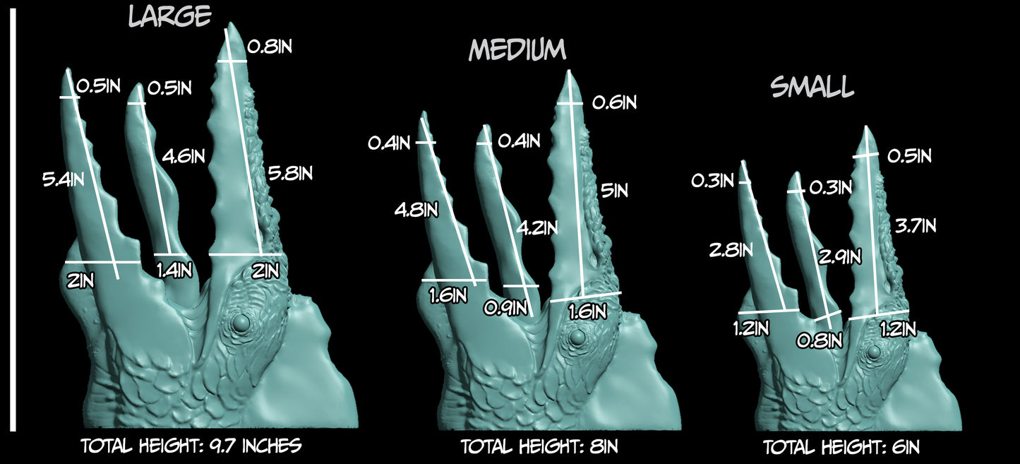 Medium Ptero - GITD Medium Silicone - PT-602