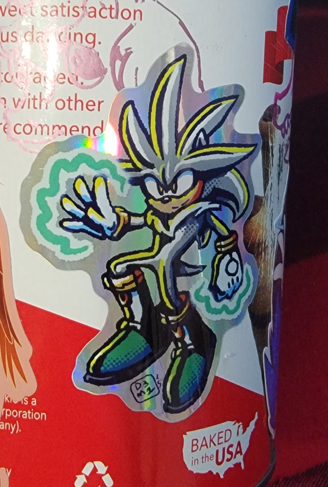 Silver the Hedgehog Holo Sticker