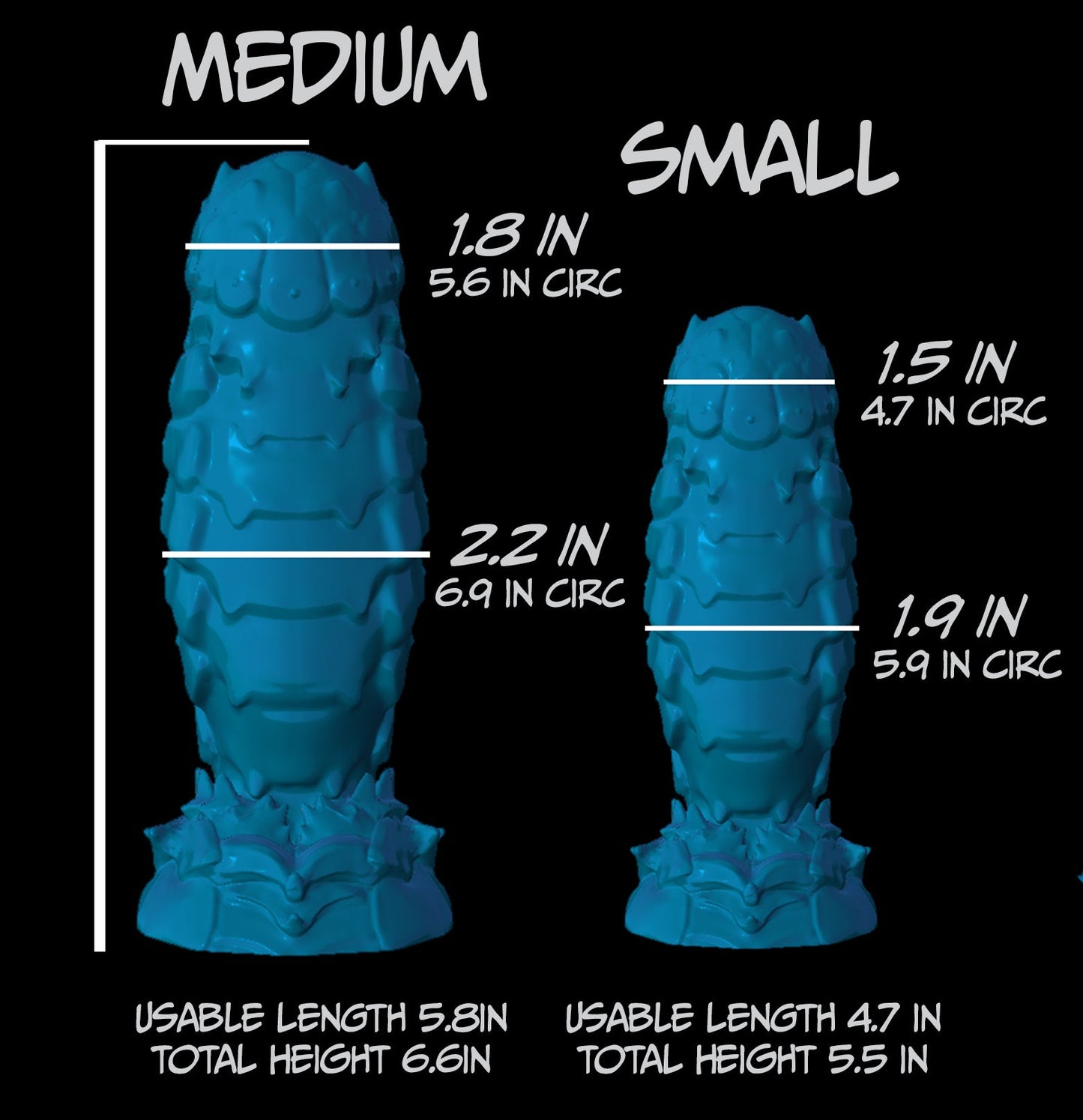 Medium Scolopendra - GITD/UV Soft silicone - SC-443