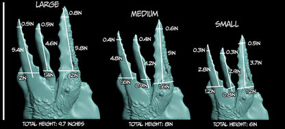 Medium Ptero - GITD Medium Silicone - PT-602
